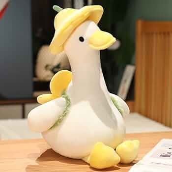 アヒル人形 Amazon.co.jp: 花柄の帽子をかぶったアヒルの背中のぬいぐるみ